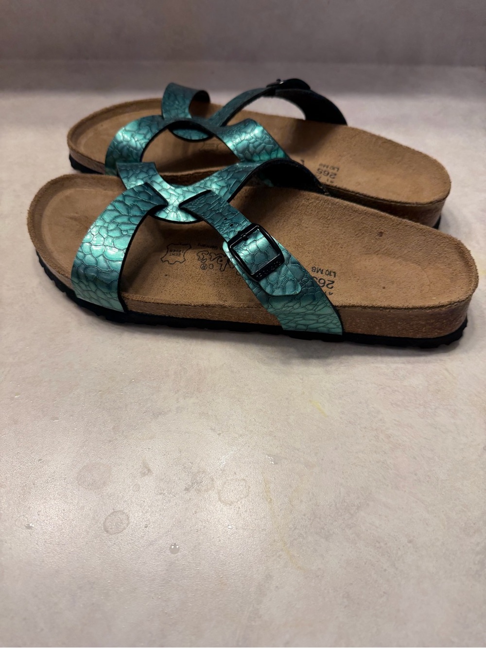 Birki’s Turquoise Alligator/Sone Print